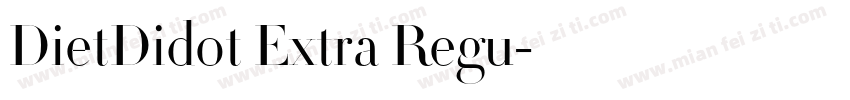 DietDidot Extra Regu字体转换